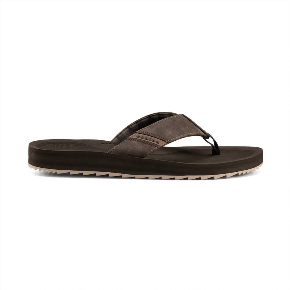 NEW COBIAN men's arv2 trek flip flop sandals in chocolate